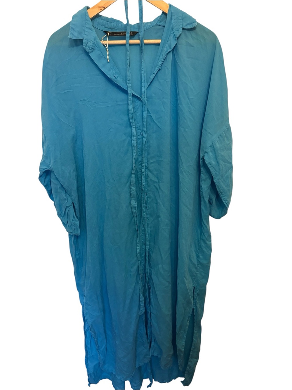 Zara Teal Blue Maxi Dress